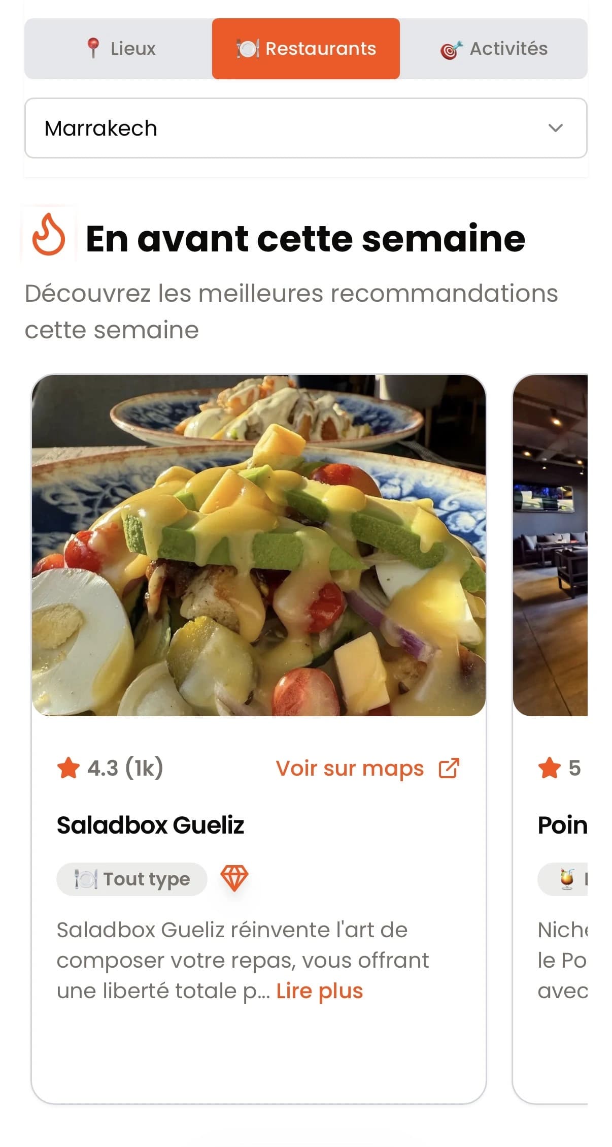 Placement of your place on our explore page