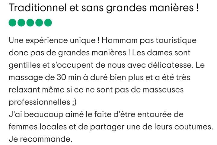 Mouassine le vrai Hammam marocain traditionnel