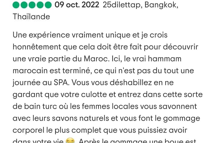 Mouassine le vrai Hammam marocain traditionnel