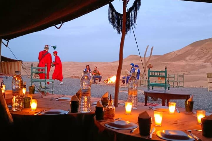 Agafay Desert Dinner & Show with Quad and Sunset Camel Ride