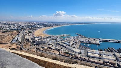 Corniche de la plage d'Agadir