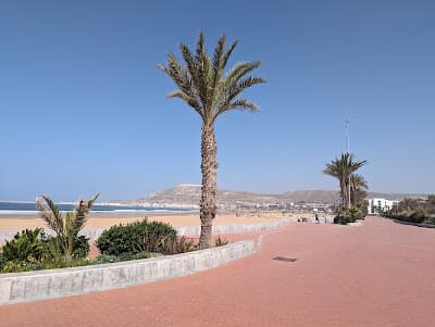 Corniche de la plage d'Agadir